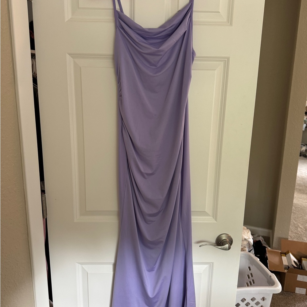 Elegant Lavender Evening Dress